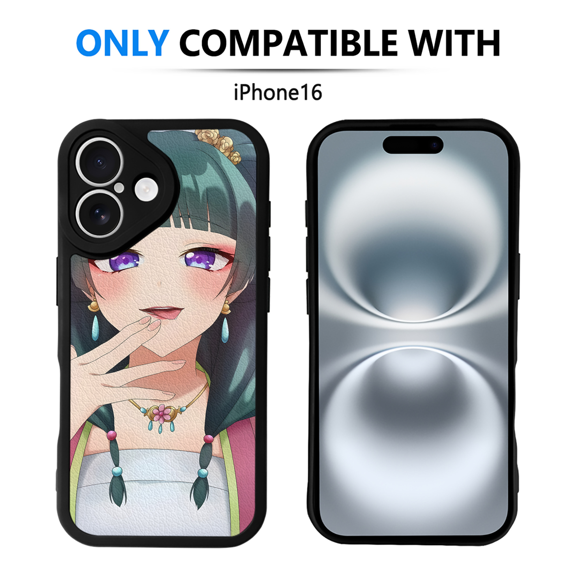 （画像用） 薬屋のひとりごと The Apothecary Diaries 【iPhone 16シリーズ対応】シリコンスマホケース（レザー調） 材質：シリコン